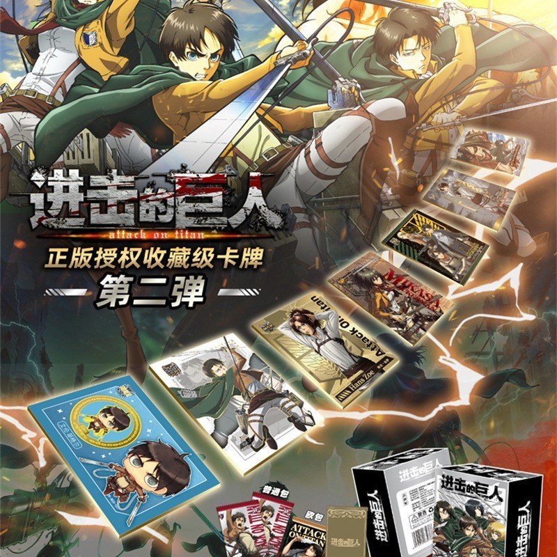 Capo Wenchuang Attack on Titan2Card Hot Blood Anime Collection Card RareLPCard Metal Card Limited Card