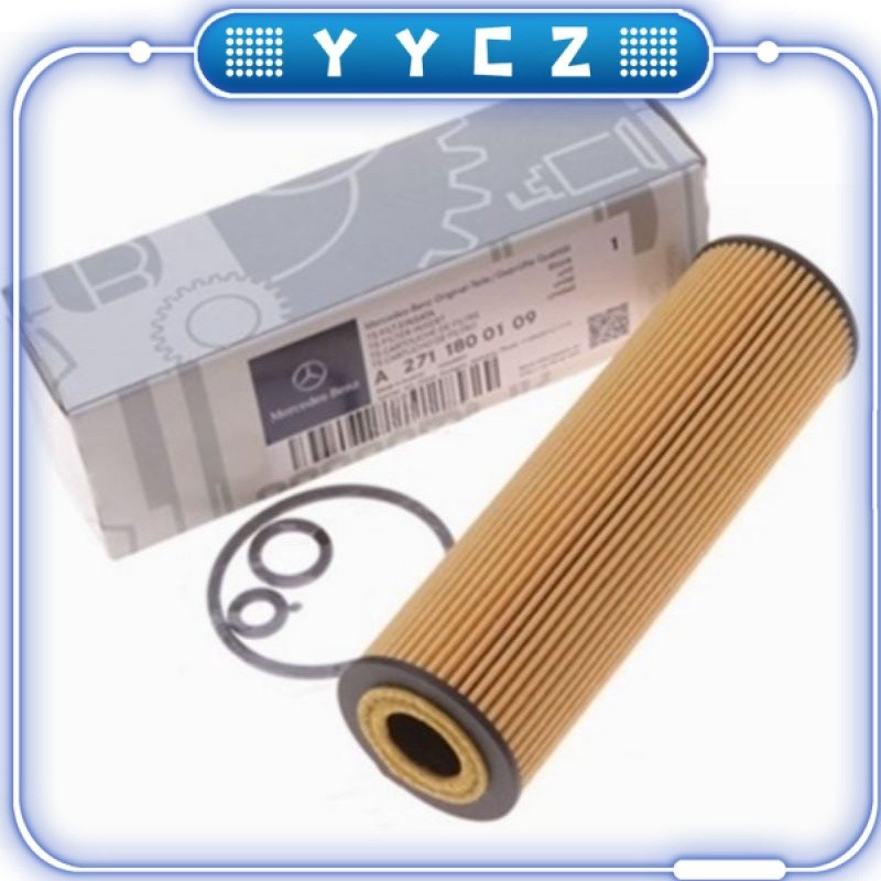 ไส้กรองน้ํามันเครื่อง MERCEDES BENZ W204 W211 C180 C200 C230 A2711800109 ก2711800009 ก2711840125 ก2711840225