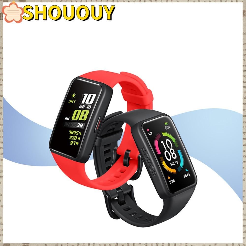 Shououy สายนาฬิกาข้อมือสมาร์ทวอทช์ แบบเปลี่ยน สําหรับ Honor Band 6 Huawei Band 6