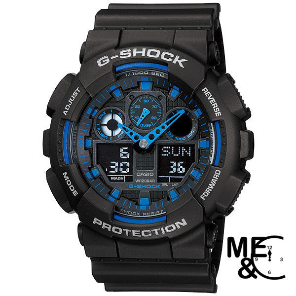 CASIO G-SHOCK GA-100-1A2DR ของแท้ ประกันศูนย์ CMG