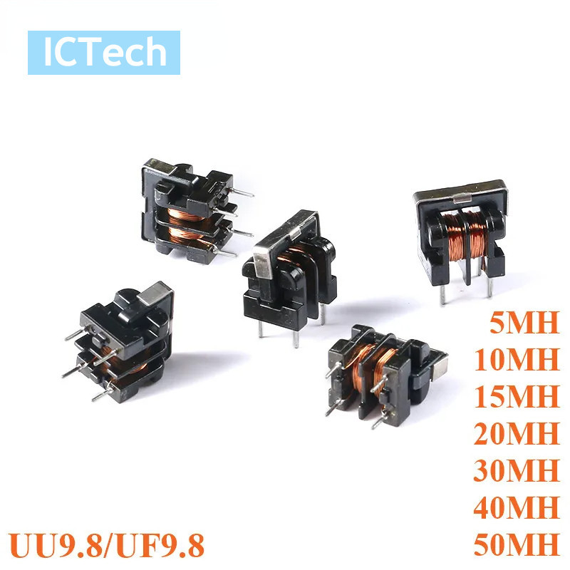 ตัวเหนี่ยวนํา UU9.8 UF9.8 5mH 10mH 15mH 20mH 30mH 40mH 50mH โหมดทั่วไป โช้ค ตัวเหนี่ยวนํา สําหรับฟิล