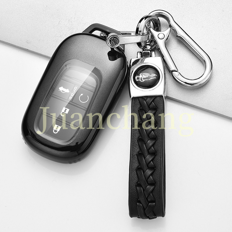 เคสกุญแจรีโมตรถยนต์ พร้อมพวงกุญแจ ประดับคริสตัล หลากสี สำหรับรถ HONDA City Civic Accord CRV HRV BRV