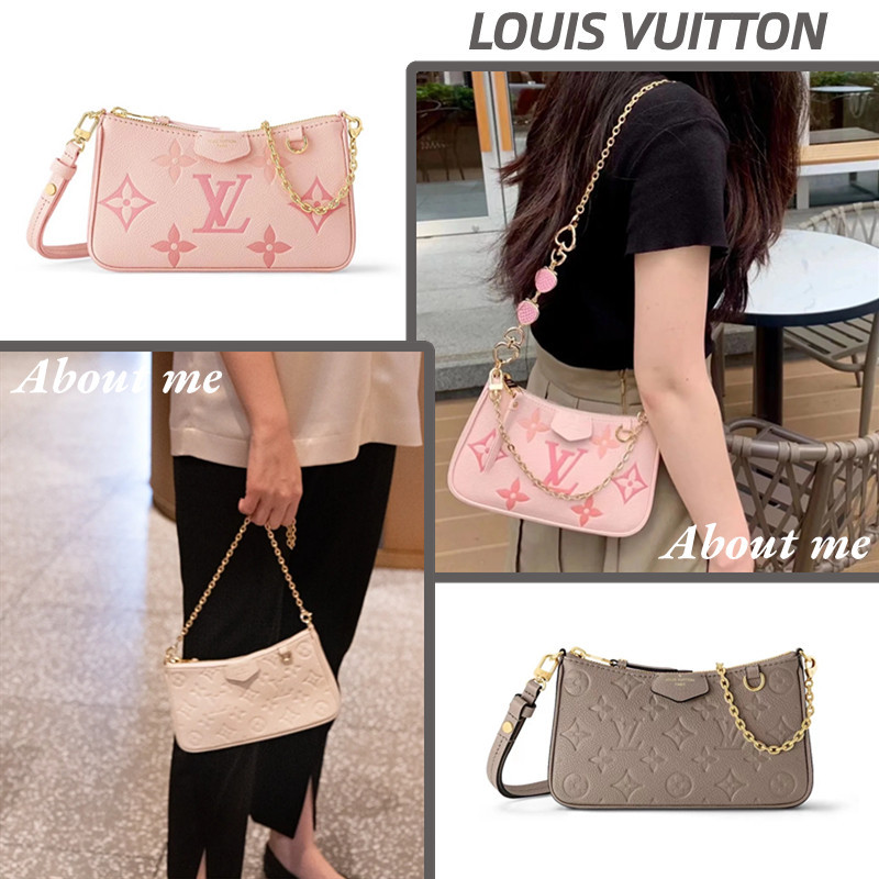 : กระเป๋า Louis Vuitton EASY POUCH ON STRAP กระเป๋าสะพายข้างผู้หญิง lv กระเป๋าไพ่นกกระจอก