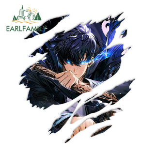 EARLFAMILY 13 ซม.Solo Leveling อะนิเมะรถสติกเกอร์ Trunk กระจ…