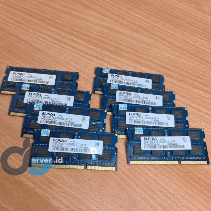 Elpida 2GB Laptop Ram - 2Rx8 PC3-10600S
