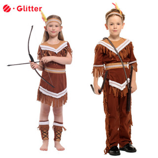 ชุดเดรส สีน้ําตาล สไตล์อินเดีย สําหรับเด็กผู้หญิง และเด็กผู้…