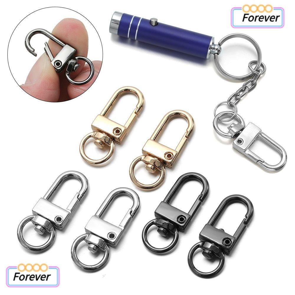 Forever ตะขอก้ามปู คาราบิเนอร์ โลหะ หลากสี สําหรับทําเครื่องประดับ พวงกุญแจ 1 5 ชิ้น