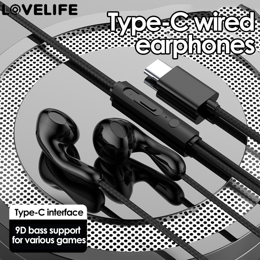 [ Featured ] หูฟังอินเอียร์ Hifi สเตอริโอ ตัดเสียงรบกวน พร้อมตัวควบคุมระดับเสียง Type C และหูฟังมีสาย 3.5 มม. สําหรับฟังเพลง เล่นเกม โทร