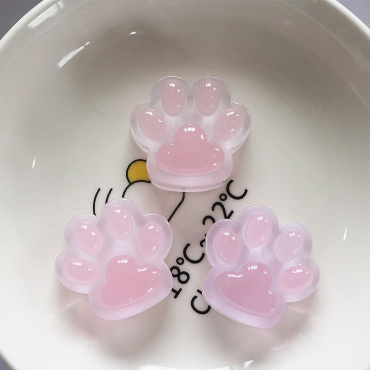 Glow in The Dark jigtas Dog Claw รองเท้า Charms Cat Paw Jibitz croc Luminous คริสตัล Jibits Charm Pin สําหรับเด็กรองเท้าอุปกรณ์ตกแต่ง