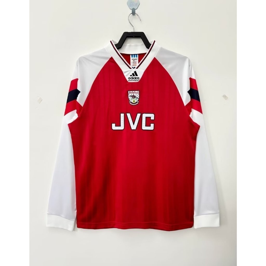 เสื้อกีฬาแขนยาว ลายทีมชาติฟุตบอล Arsenal 92-94 ชุดเหย้า สไตล์เรโทร