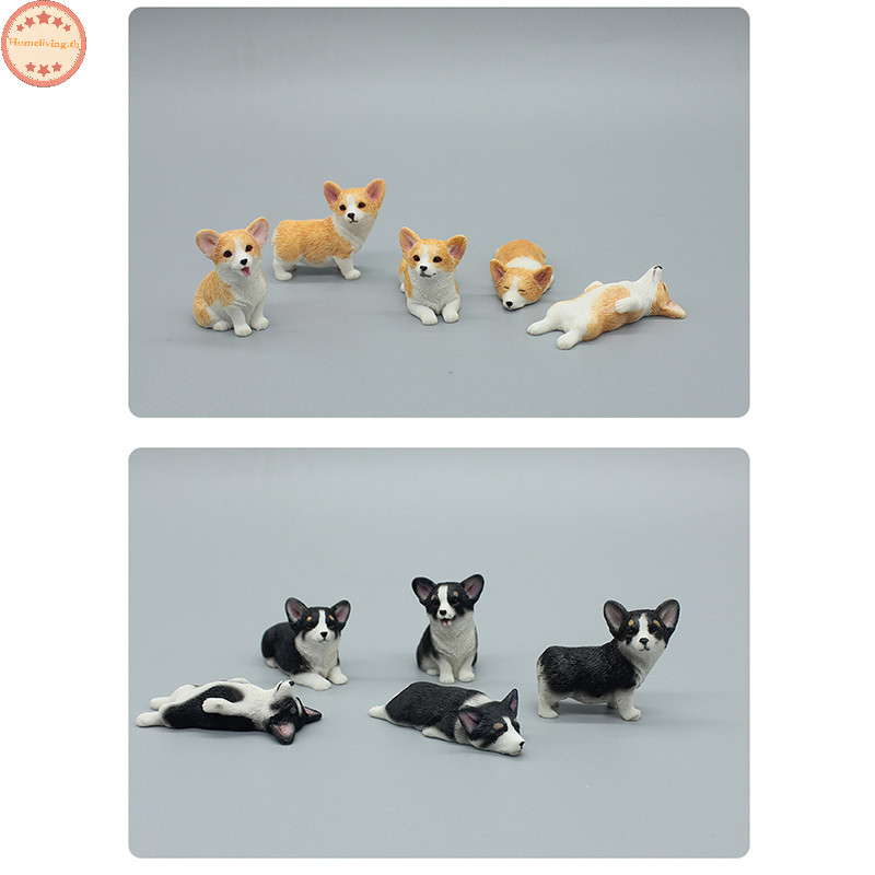 Home จําลอง Corgi สุนัขแดชบอร ์ ดรถตกแต ่ งน ่ ารักสุนัขแดชบอร ์ ดรถตกแต ่ งเครื ่ องประดับเรซิ ่ นสุนัข Figurine Home Office Decor เครื ่ องประดับเดสก ์ ท ็ อป Mini Corgi ตุ ๊ กตาภายในรถ Acc