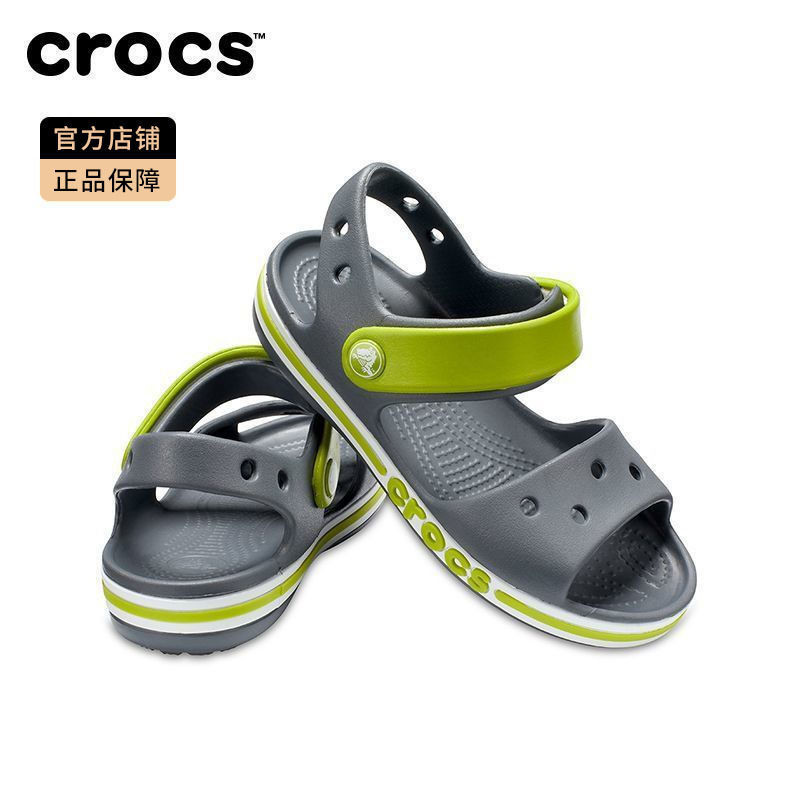 Crocs รองเท้าแตะสำหรับเด็กพื้นนิ่มสำหรับเด็กวัยกลางคนและเด็กโต | 205400