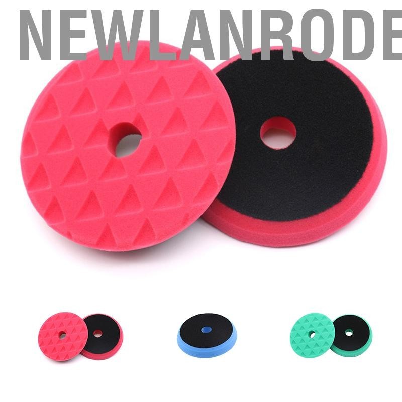 Newlanrode Car Polishing Pad Polisher Machine Waxing Buffing Cleaning Drill Adapter Triangle Sponge Disk