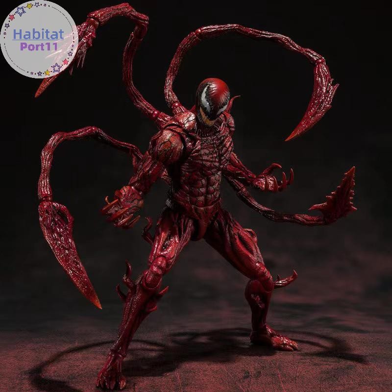 Habitatport Red Venom Carnage Action Figure SHFiguarts Venom SHF Venom 2 Let มี Be Carnage อะนิเมะของเล่นของขวัญวันเกิดตุ๊กตา th