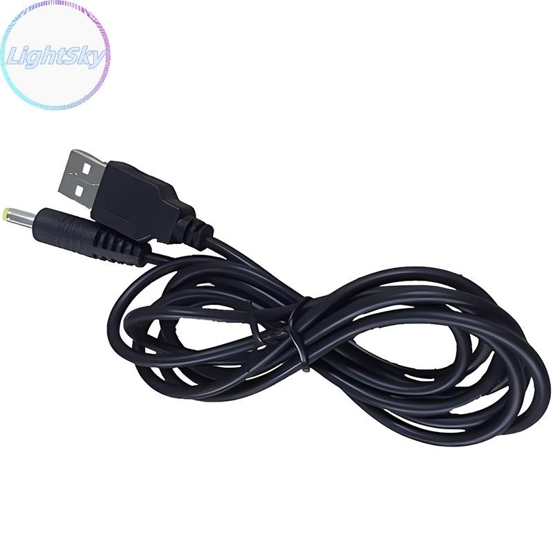 Lightsky 5V USB สายชาร์จสําหรับ PSP 1000 2000 3000 สายชาร์จ DC4.0 พอร์ตปลั๊กสายชาร์จสายไฟสีดํา TH