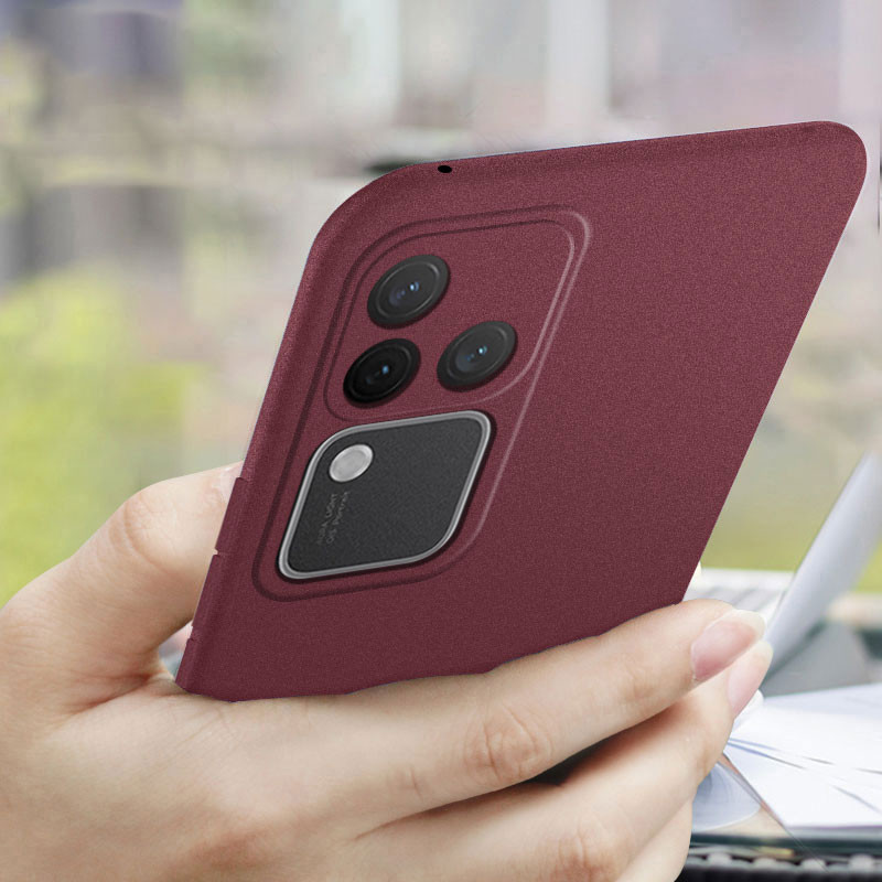 DAGE สําหรับ vivo V40 V30 Pro 5G กรณี Soft Sandstone บางพิเศษป้องกันเหงื่อลื่น Matte กลับเคสโทรศัพท์ SE V50 V40E V50E LITE ราคา ถูกที่สุด ดีลบีเคเค แกลเลอรีภาพที่ 4