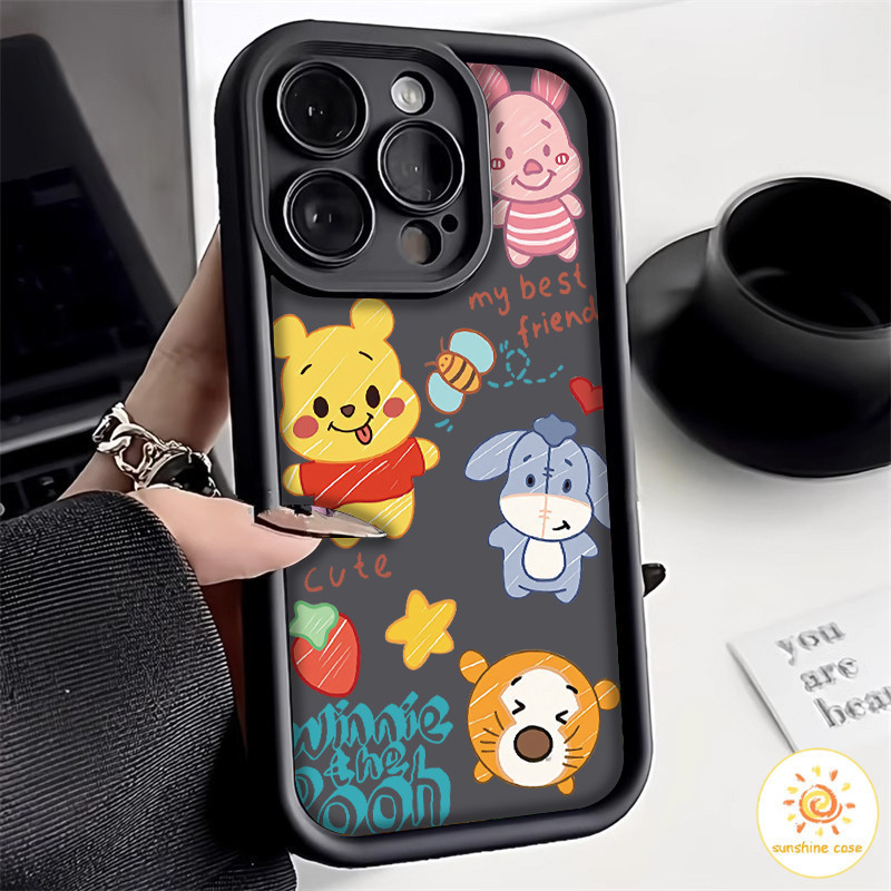 เคสโทรศัพท์ลายดอกไม้การ์ตูนน่ารักระดับพรีเมียมสำหรับ iPhone 17 16 15 14 13 12 11 Pro Max 6 7 8 Plus X XR XS MAX เคสกันกร