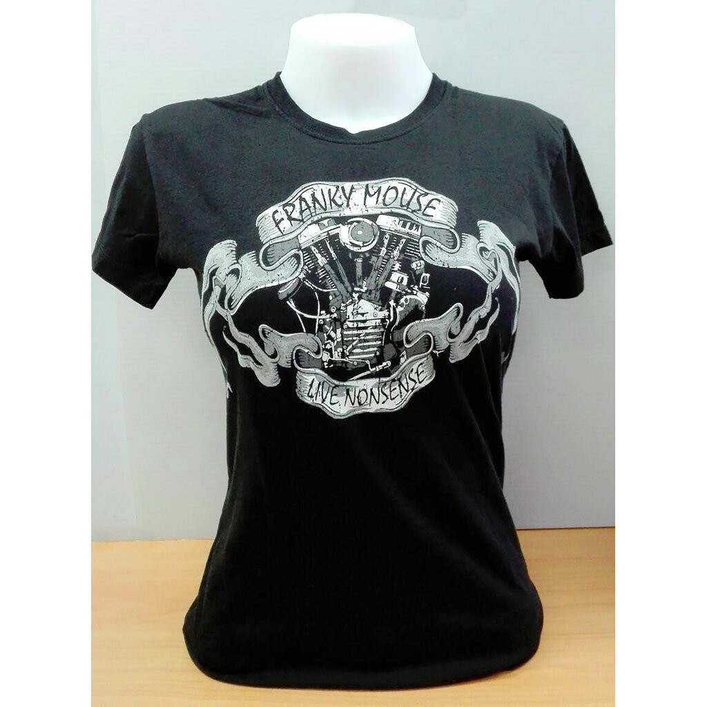 เสื้อยืดแขนสั้น Biker มอเตอร์ไซค์ ผู้หญิง FM.BLD107