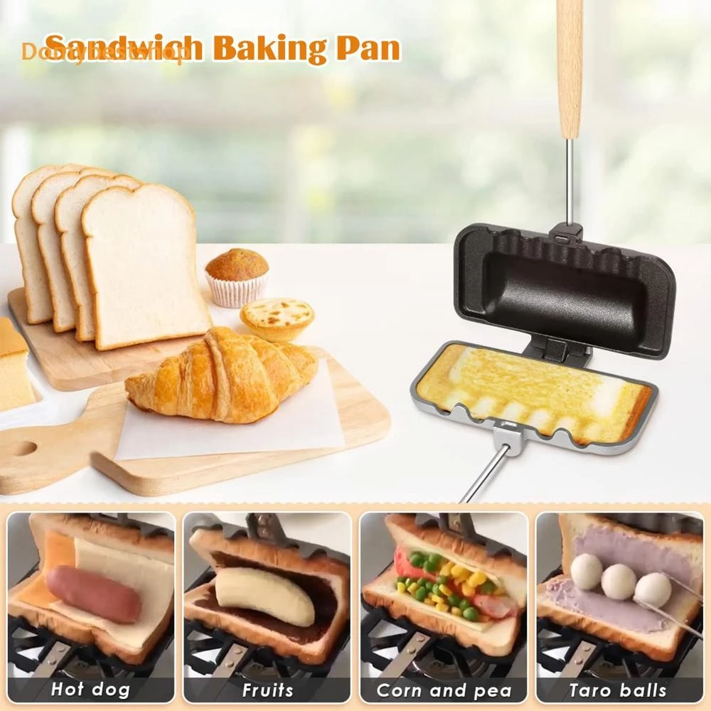 เครื่องทำแซนวิชสองด้าน ถาดอบเคลือบกันติด thumbnail 4