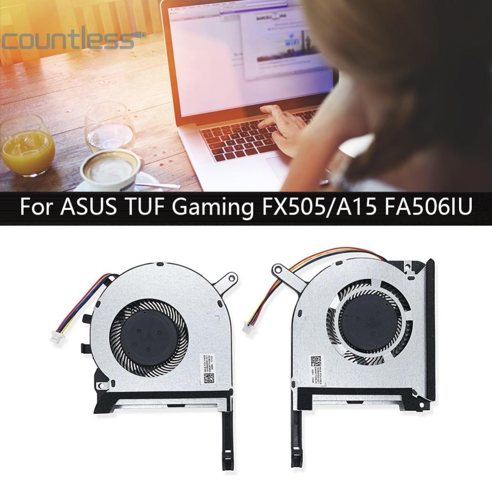 Gpu CPU พัดลมหม้อน้ําคอมพิวเตอร์ Cooler พัดลมสําหรับ Asus TUF Gaming FX505/A15 FA506IU สําหรับ Asus TUF Gaming FX506 FX506LU FX506LH [counterless.th]