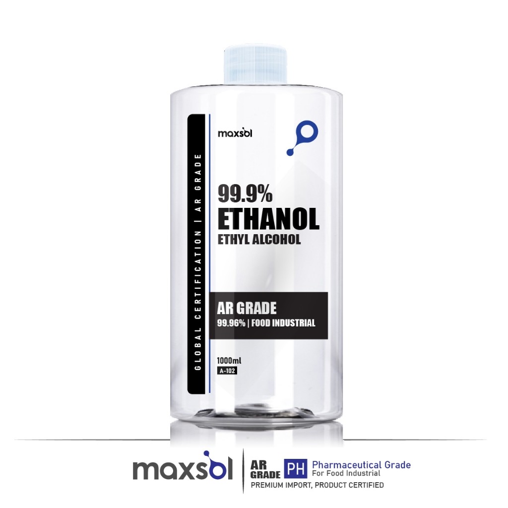 Pure Ethyl Alcohol 99.9% : Ethanol [AR Grade] เอทิลแอลกอฮอล์บริสุทธิ์ 99.9%