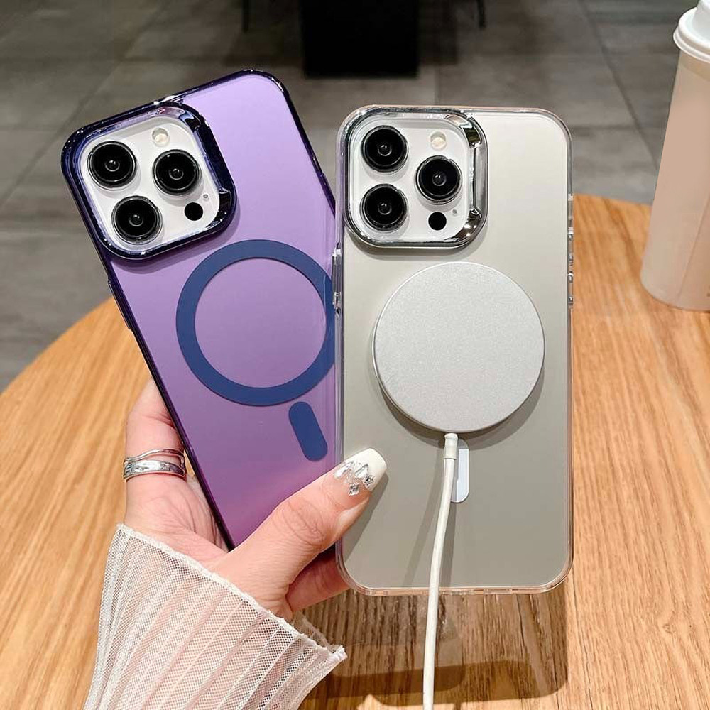 เคส ใส case แม่เหล็ก ชาร์จไร้สาย for iPhone 17 11 13 16 15 12 14 Pro Max XR X XS Max 7 8 Plus 12 13 17Air Magnetic TPU