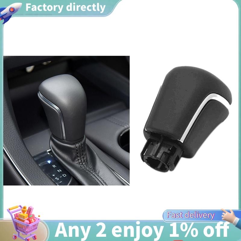 E7-รถหนังเกียร์shift KnbสําหรับToyota Corolla Levin Camry XV70 V70 Avalon 2018 2019 2020 เกียร์ShifterหัวBallสีดํา