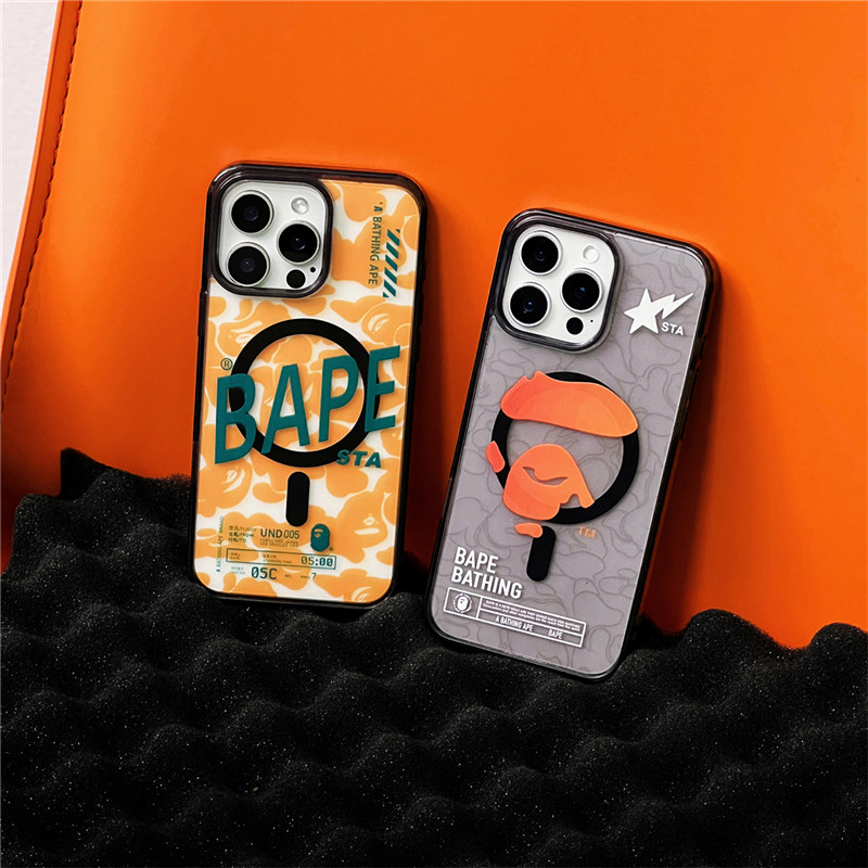 Bape STA APE graffiti Label Lucency 2 In 1 แม่เหล็กเคสโทรศัพท์เหมาะสําหรับ IPhone16 16Pro 16ProMax 16Plus 15 15Pro 15ProMax 14ProMax 14 14Pro 13 13 13PM 12 12Pro 12PM 11 11ProMax ราคา ถูกที่สุด ดีลบีเคเค แกลเลอรีภาพที่ 7