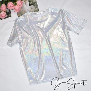 ผู้ใหญ่(หญิง) /เด็ก) พร้อมส่ง G-Spot (Xs-6XL) เสื้อกลิตเตอร์ สะท้อนแสง โฮโลแกรม เสื้องานโรงเรียน ตรีมอวกาศ โฮโลแกรม เ...