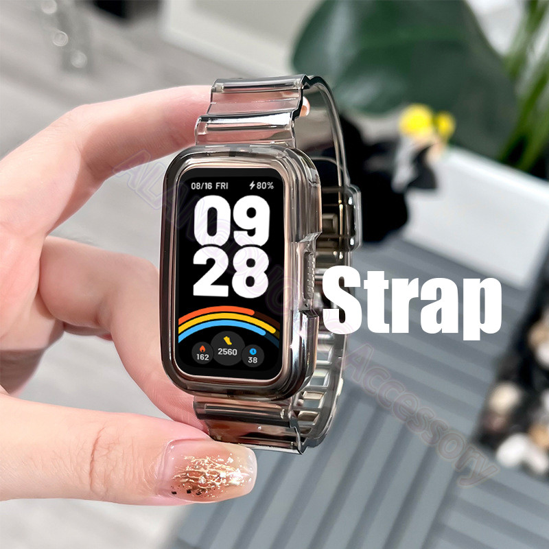 สายรัดข้อมือโปร่งใสสําหรับ Xiaomi Smart Band 9 Active Clear Glacier สําหรับ Mi Band9 Active NFC เปลี่ยนสร้อยข้อมืออุปกรณ์เสริม Sunshine Symphony สายรัด ราคา ถูกที่สุด ดีลบีเคเค แกลเลอรีภาพที่ 4