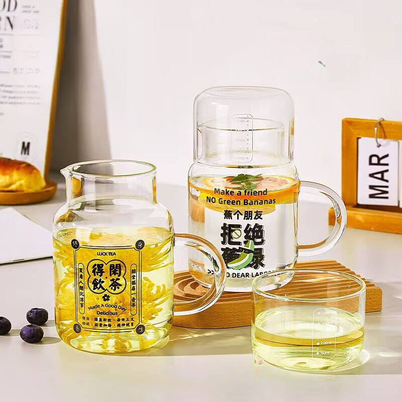 ถ้วยชาแก้วบอโรซิลิเกตสูงพร้อมฝาปิด | ถ้วยชาดอกไม้ทนความร้อนได้ | ถ้วยน้ํามัลติฟังก์ชั่นในครัวเรือนสํานักงาน | ถ้วยนมถั่วเหลืองสุภาพสตรี | ชุดน้ําชาเรียบง่ายใหม่ - รูปที่ 3