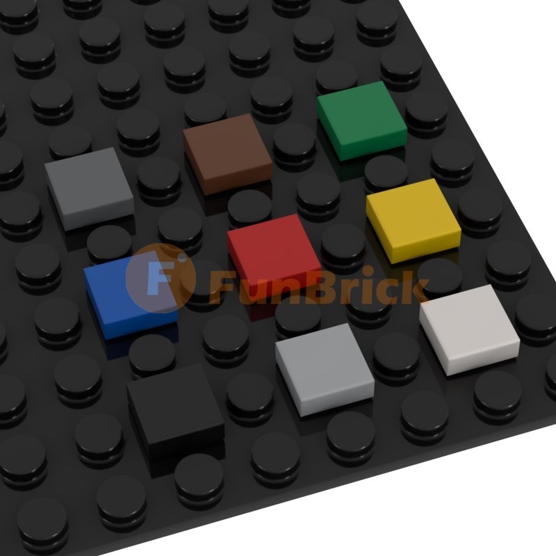 บล็อกตัวต่อ รูปอิฐ 1x1 24 สี เพื่อการเรียนรู้เด็ก 30 ชิ้น