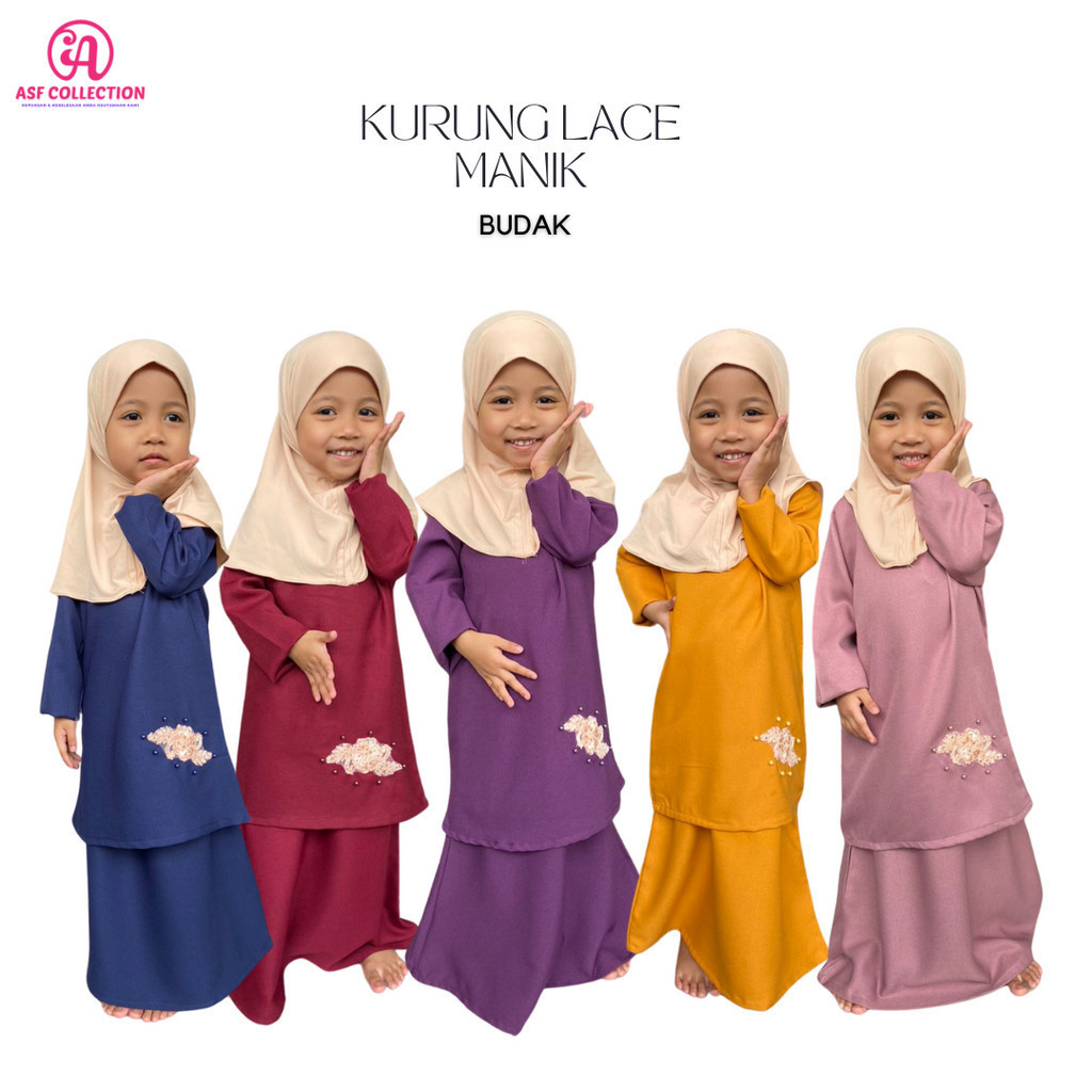GIRLS LACE BEAD CLOTHES/BOYS LACE BEA CLOTHES/BOYS RAYA CLOTHES/GIRLS KURUNG CLOTHES (SAIZ 20-30)