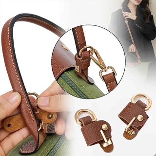 LONGCHAMP 1คู่กระเป๋าถือCrossbody Conversion Hang Transformationหัวเข็มขัดสําหรับLongchampขนาดเล็กPunch-ฟรีของแท้หนังสายคล้องไหล่หัวเข็มขัด