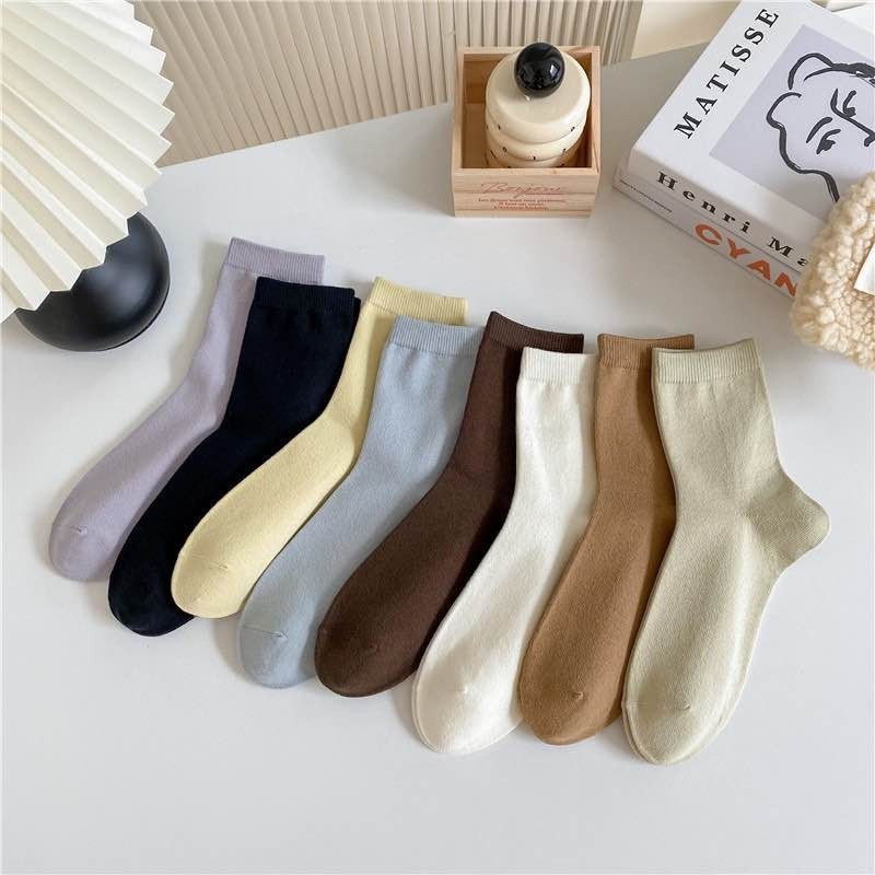 ONEIMO  ถุงเท้าแฟชั่น Good สไตล์ญี่ปุ่น ข้อยาว พร้อมส่ง