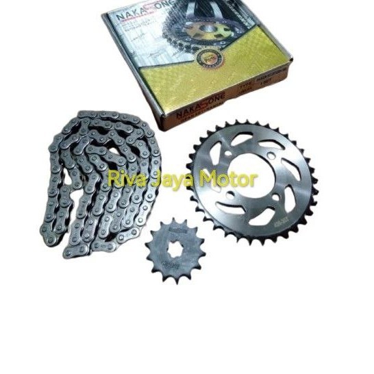 แพ็คเกจเกียร์ ชุดเกียร์ + โซ่ Suzuki Smash Old New Titan Shogun 110 125 Sp Old Naksone 35t 36t
