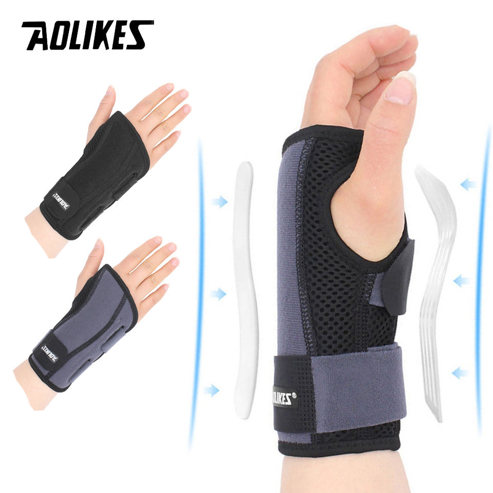 Aolikes เฝือกพยุงข้อมือ ปรับได้ บรรเทาอาการปวดข้อมือ 1 ชิ้น