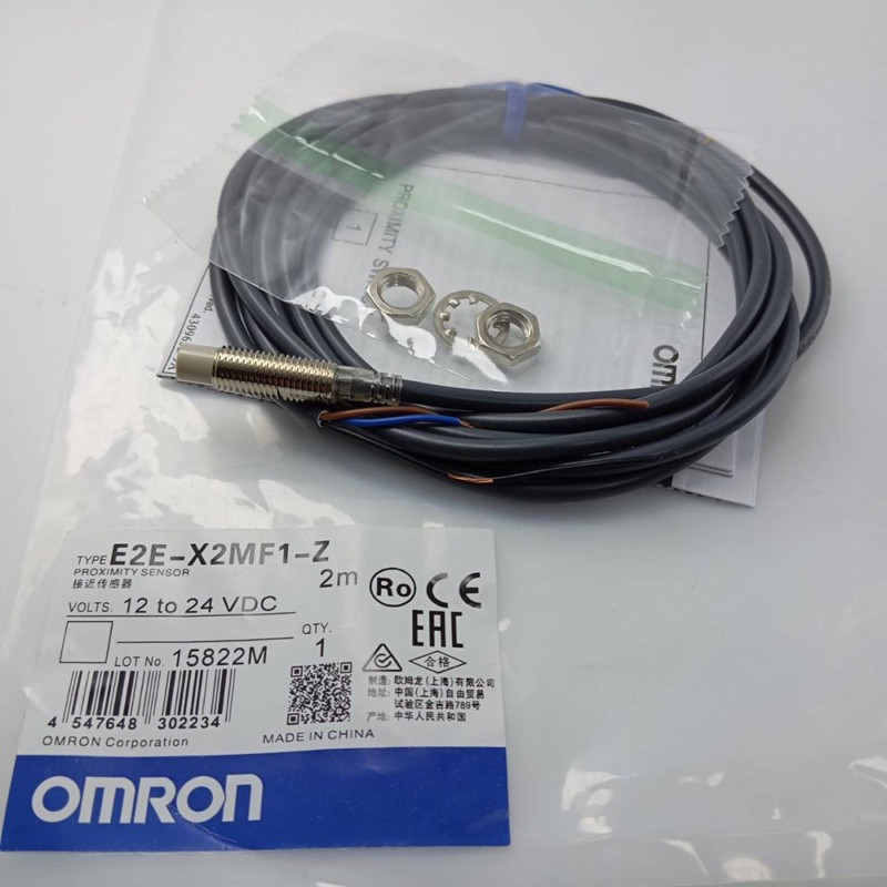 ในไทย Proximity Switch Sensor E2E-X2MF1-Z เซ็นเซอร์ M8 3สาย PNP NO ระยะจับ 2มิลจากไทย