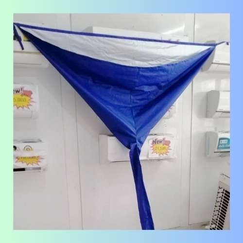 ผ้าใบล้างแอร์ กันน้ำเกรดA  สีน้ำเงิน ผ้าใบครอบล้างแอร์ มีทั้งแบบเคลือบยูวีและเคลือบกันน้ำยาเคมี
