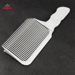 BYCE> หวีซีดจางตัดผมแบนผม Cutg หวีสําหรับชายทนความร้อน Fade แปรงใหม่