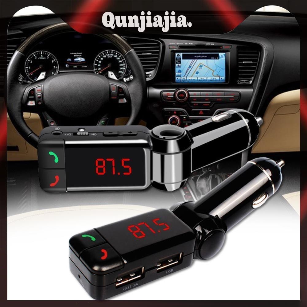 【QJJ】เครื่องเล่นเพลง Mp3 USB บลูทูธ แฮนด์ฟรี ที่ชาร์จในรถยนต์