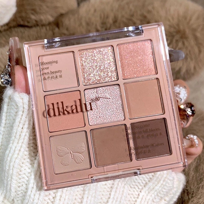 DIKALU COCO VENUS DKL901 อายแชโดว์พาเลท 9 สี ทาตาเนื้อดินน้ำมัน แมท เนื้อใยไหมประกายชิมเมอร์ สีสวย กันน้ำ Eye shadow