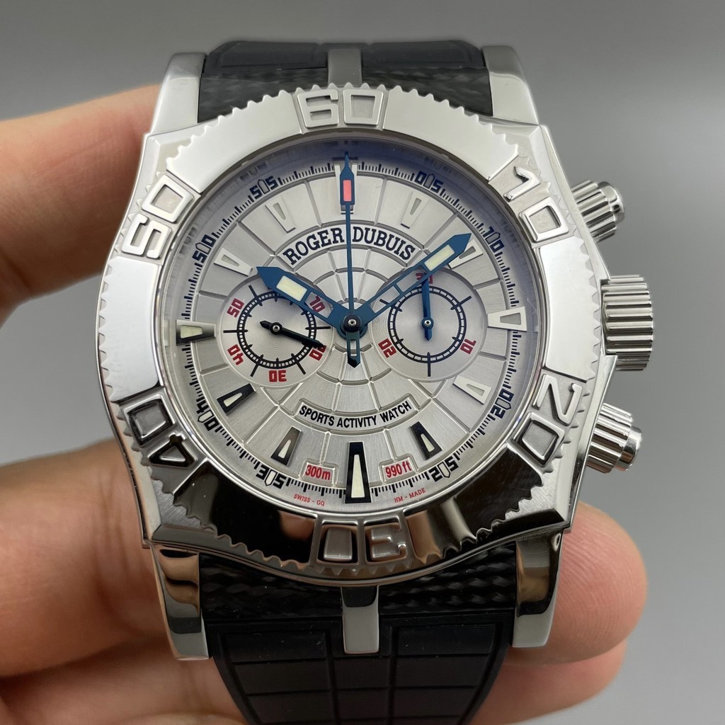 Roger Dubuis/Roger Dubuis นาฬิกาข้อมือ สายสแตนเลส เส้นผ่าศูนย์กลาง 46 มม. พร้อมเข็มกลัด