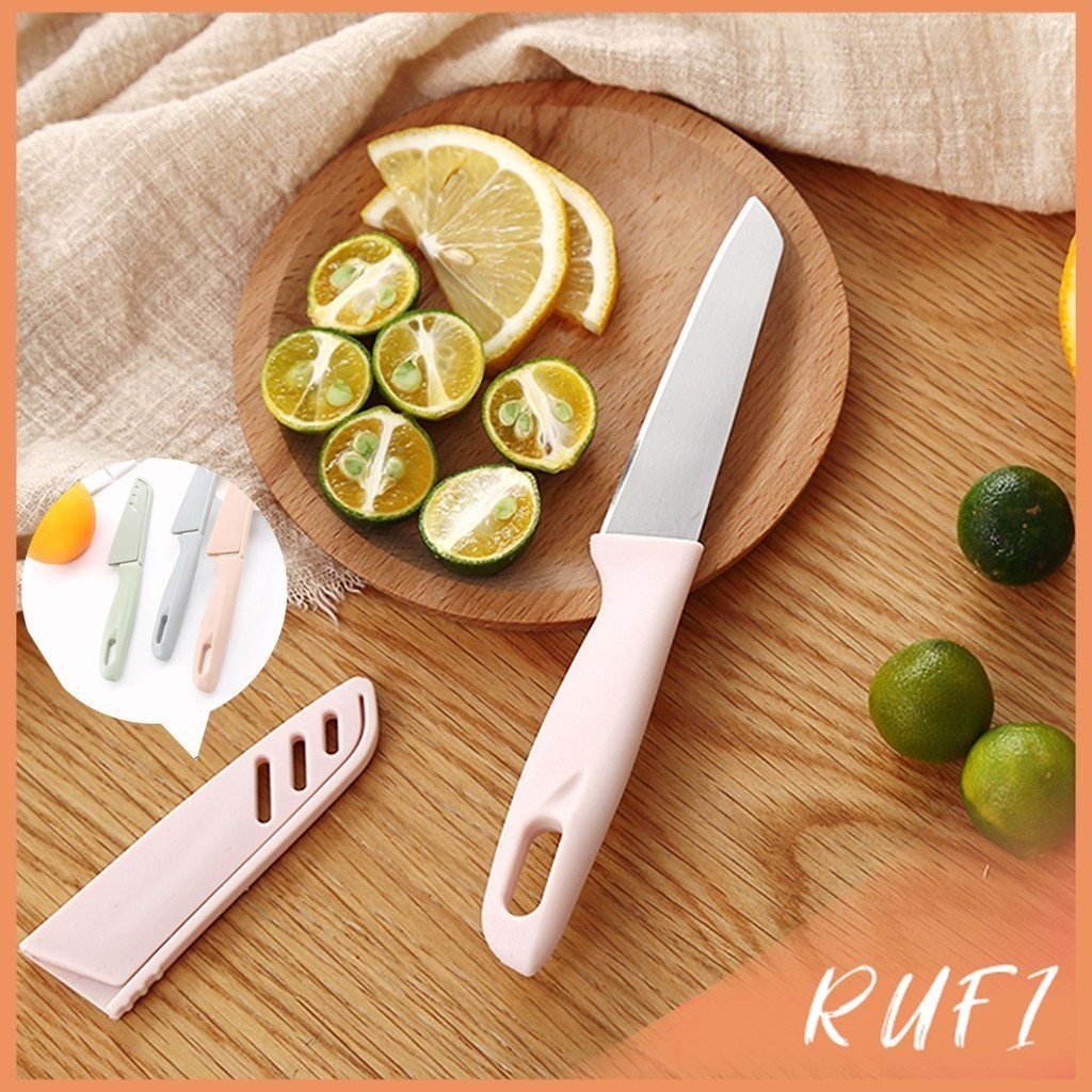 RUFI มีด มีดปอกผลไม้ มีดเล็ก มีสแตนเลส มีดหั่น มีดทำครัว มีดพกพา มีดหลากสี Fruit Knife