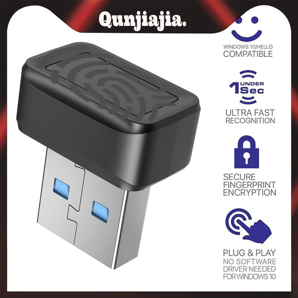 เครื่องอ่านลายนิ้วมือ USB FIDO U2F Windows Hello Mini สําหรับ PC