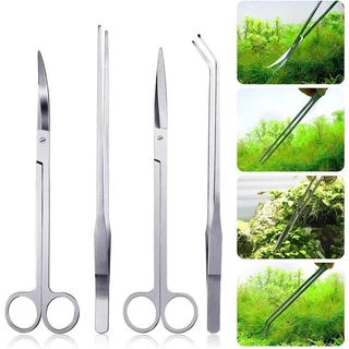 🇹🇭 ถูก💯🥇ฟอเซป forceps อุปกรณ์จัดตู้ไม้น้ำ ฟอร์เซป เสตนเลส แหนบ กรรไกร ที่เขี่ยปาดดิน คีบใช้งานง่าย ทนทาน