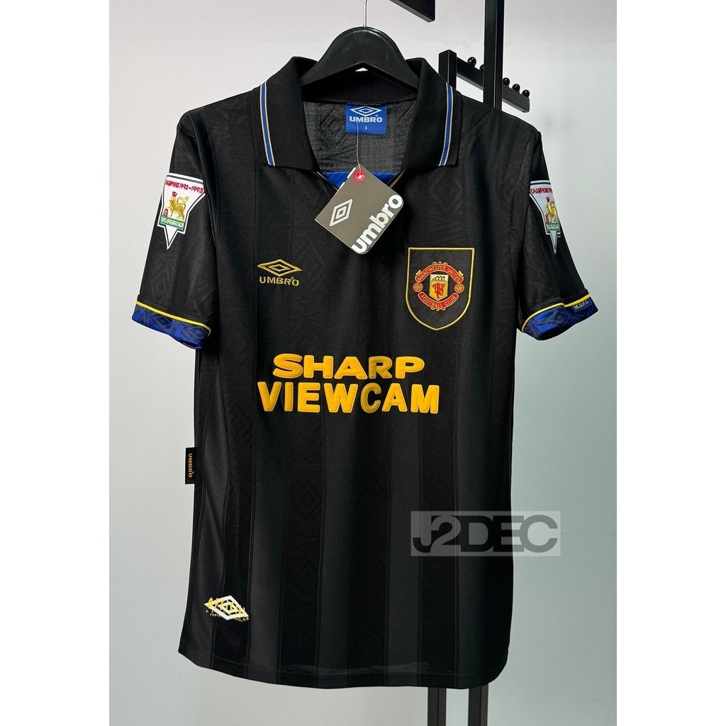[Retro] - เสื้อฟุตบอล ย้อนยุค แมนยู Third ชุดสาม 1992/1993 คอปก "กังฟูคิก" ของคันโตน่า พร้อมชื่อเบอร์ Cantona7