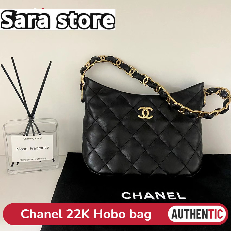 ชาแนล Chanel 22K Hobo สุภาพสตรี/กระเป๋าสะพาย/กระเป๋าใต้วงแขน