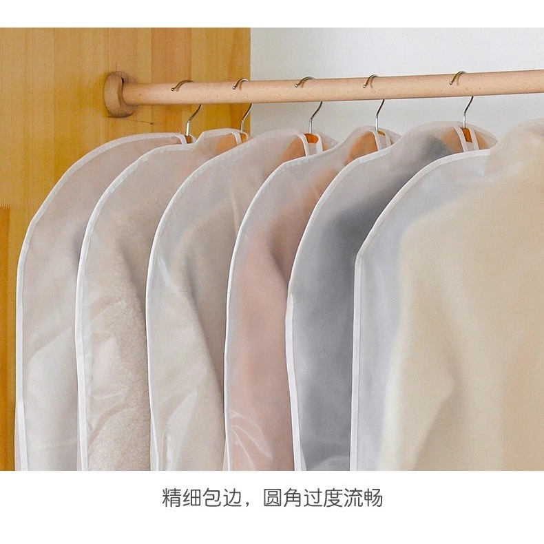 ถุงคลุมเสื้อผ้า ถุงคลุมเสื้อ ใส่สูท กันยับ ฝุ่นไม่เกาะ เป็นระเบียบ มีหลายไซร์ให้เลือก จัดระเบียบตู้เสื้อผ้า thumbnail 7