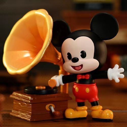 [ของแท้] ฟิกเกอร์ POPMART POPMART Disney Mickey Family Era Series Donald Duck สไตล์เรโทร